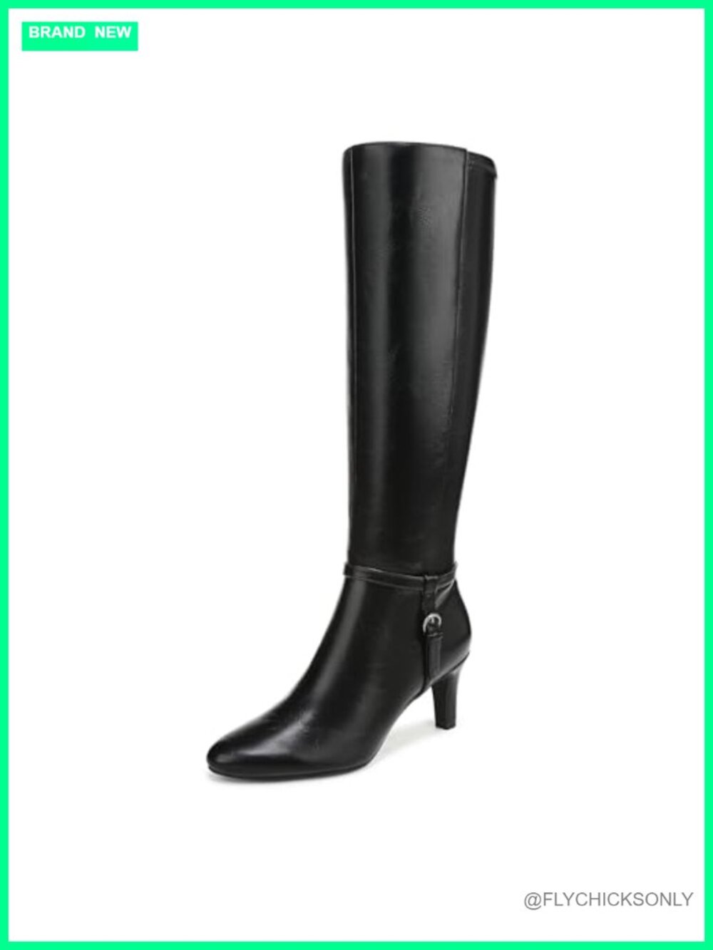 Knee-High Stiletto Boot Wide Calf Soft System Comfort